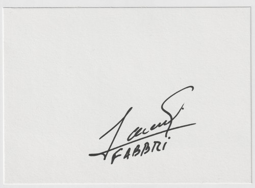 Biglietto autografo calcio