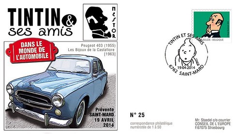 Tin14 2014 belgique - -, fdc