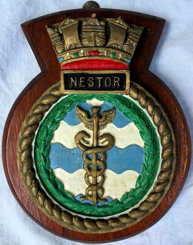 Hmas nestor distintivo targa - distintivo,